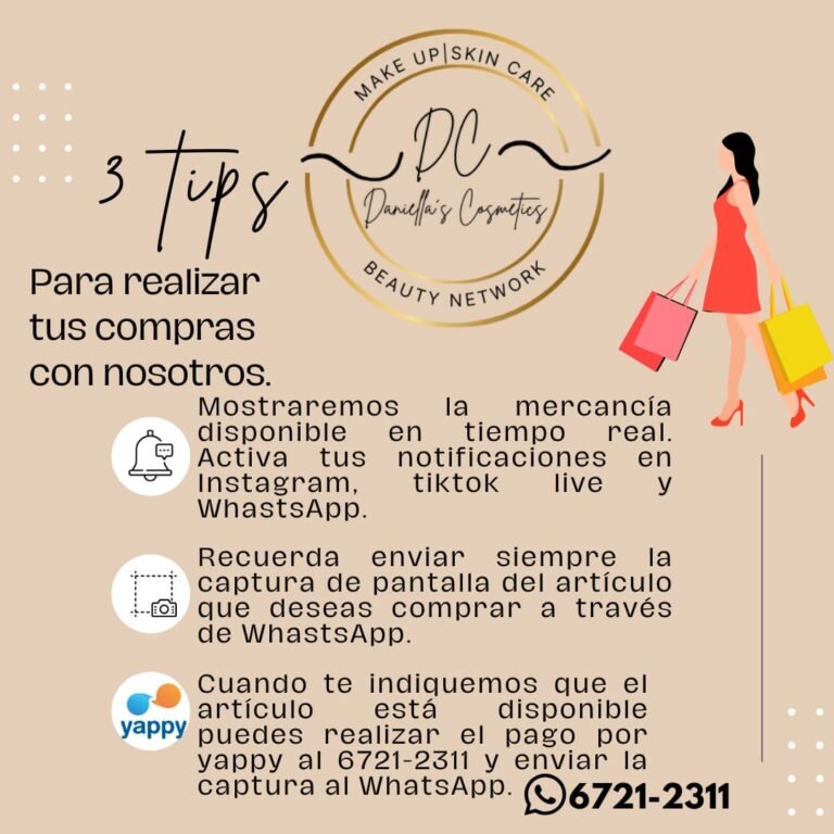 3 Tips para realizar tus compras de manera fácil y segura en Daniellas Cosmetics