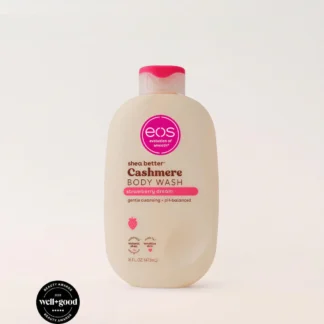 eos Shea Better - Gel de baño de cachemira, fresco y acogedor, hidratante, gel de baño equilibrado con pH equilibrado