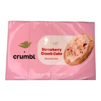 4 pack jabón en barra Dove x crumbl strawberry crumb cake